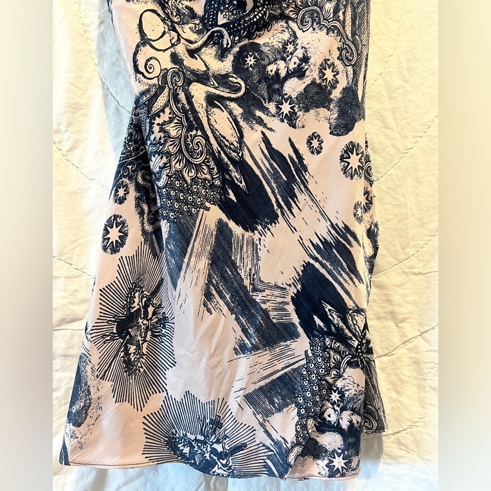 Topshop Idol Tattoo Print Satin Slipdress Size:6 - Picture 8 of 16